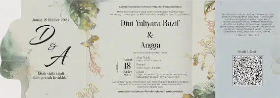 Jasa Pembuatan Undangan Pernikahan Area Jember: Elegan, Cepat, dan Bisa Kirim!