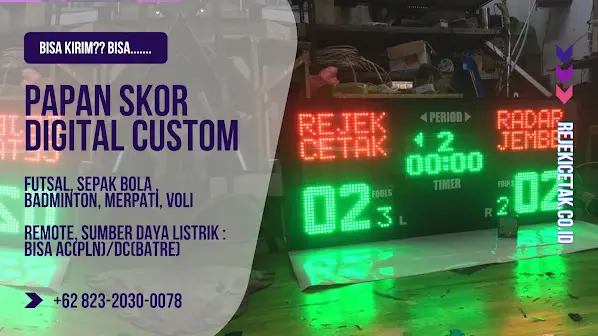 Jasa Pembuatan Papan Skor Digital di Jember, Jawa Timur