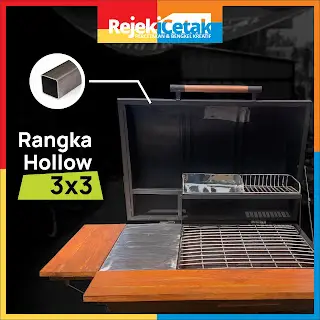 tong bakaran rangka hollow 3x3