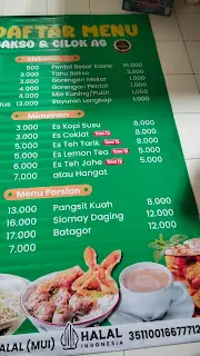 dartar menu makanan di jember