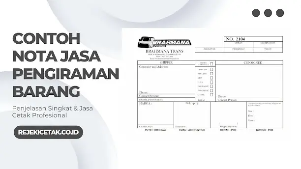 📦 Panduan Lengkap Nota Jasa Pengiriman Barang Profesional & Tempat Cetaknya di Jember