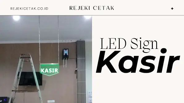 ✨ Rejeki Cetak Jember: Solusi LED Sign Kasir Akrilik Profesional untuk Tingkatkan Efisiensi & Estetika Toko Anda ✨
