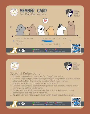 FunDog Community Jember memilih rejeki cetak untuk pembuatan Member Card