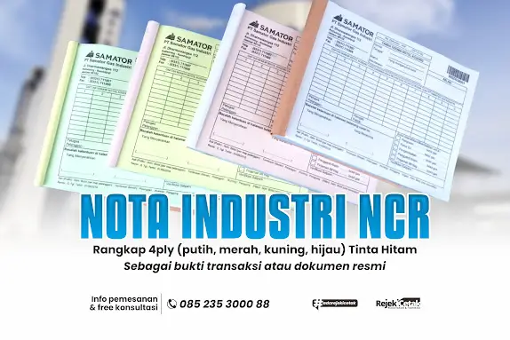 Jasa Pembuatan Nota Industri Profesional untuk Gudang | Rejeki Cetak 082320300078 (Gratis Ongkir Jember!)