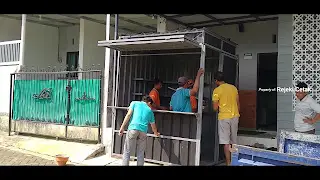 proses pemasangan pada lokasi