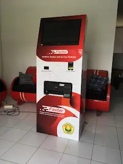 Custom Mesin Scan Tiket dengan Layar Touchscreen dan Printer Terintegrasi