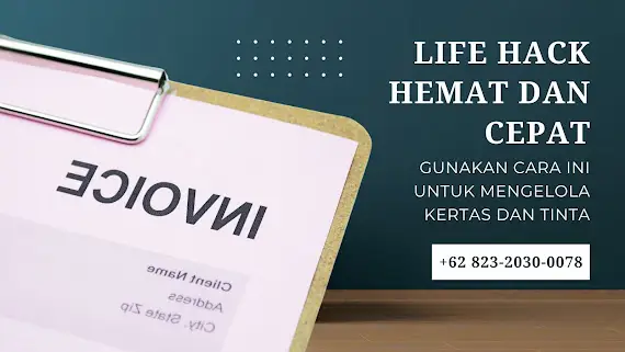 trik dalam mengelola invoice agar lebih efisien, terutama dalam pemilihan tinta, kertas, dan sistem hybrid