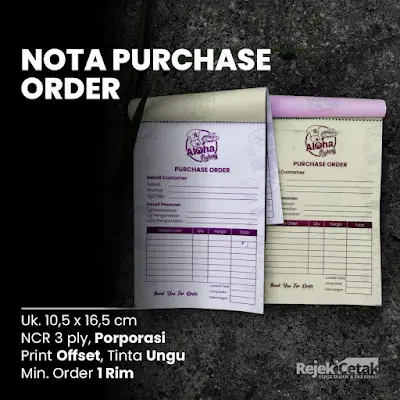 Apa saja fungsi dan jenis Nota dalam sebuah perusahaan