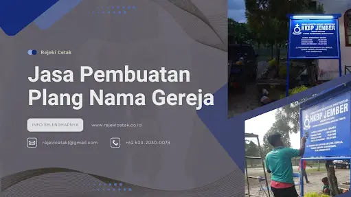 Jasa Pembuatan dan Pemasangan Plang Nama Gereja di Jember, Bondowoso, dan Banyuwangi