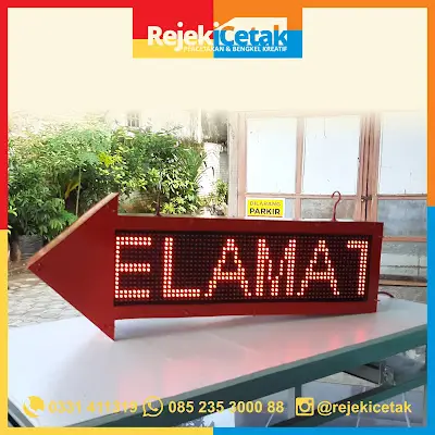 JASA PEMBUATAN RUNNING TEXT MURAH BAGUS