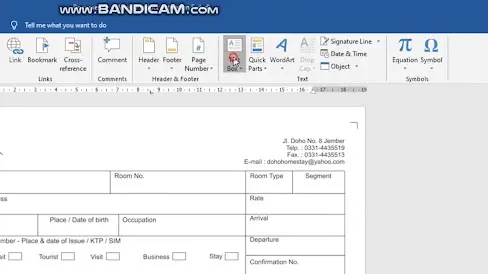 Tutorial  penomoran nota di Microsoft Word dan Excel