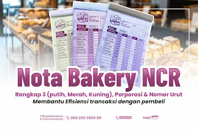 Jasa Pembuatan & Percetakan Nota Toko Roti Bakery
