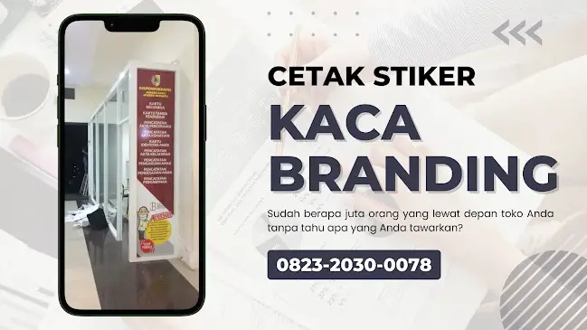 Stiker Branding Kaca: Rahasia Bisnis Terlihat Profesional & Ramah Kantong