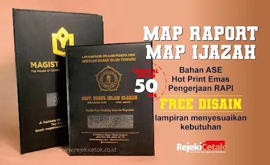 Map Ijazah, sampul raport dan Sertifikat