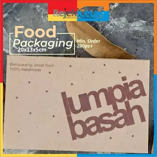 Paper Luchbox dengan bahan Paper Craft | Sablon Paper Luch Box