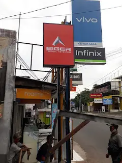 Hasil Akhir Pemasangan Neon Box Eiger