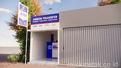 Kios Arbon transfer BRI Link Tampak Luar 3d Kios Arbon transfer BRI Link Tampak Luar 3d
