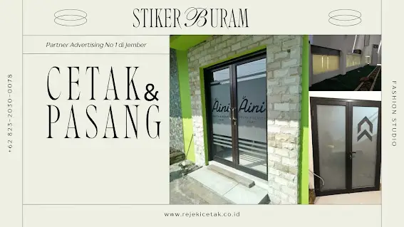 Jasa Pembuatan dan Pemasangan Stiker Buram Kaca: Solusi Privasi & Estetika Profesional untuk Hunian dan Bisnis