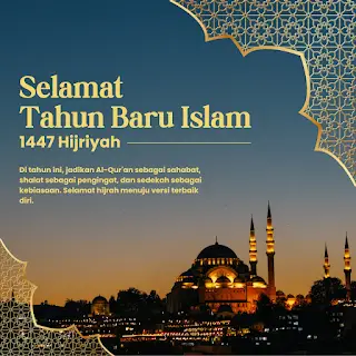 Template gratis Tahun Baru Hijriyah, inspirasi konten 2025, desain Instagram Story kreatif, download template WA Story.