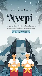 gambar ucapan hari raya nyepi ucapan hari raya nyepi 2025 ucapan selamat hari raya nyepi 2025 nyepi saka 1947 download template hari raya nyepi 2025 gratis desain hari raya nyepi 2025 template instagram nyepi
