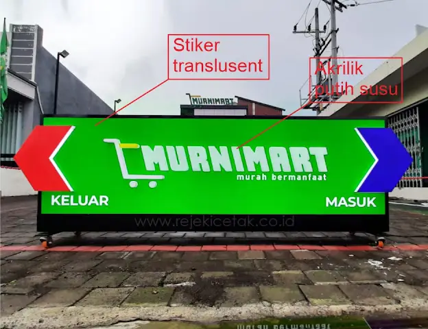 Contoh Neon Box Akrilik Timbul (Layered)