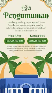 Inspirasi Template Tahun Baru 1447 H & 2025: Siapkan Konten Menarik untuk Instagram & WhatsApp!