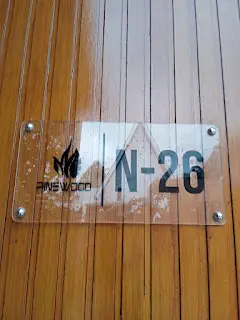 Nomor Rumah Bernady Pine Wood Nomor Rumah Bernady Pine Wood