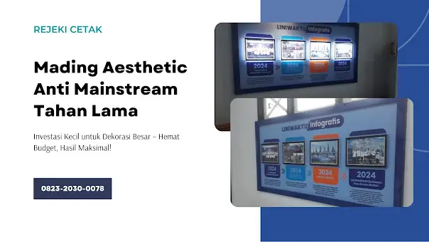 Layanan Profesional Pembuatan Mading Tahan Lama Jember 🚚