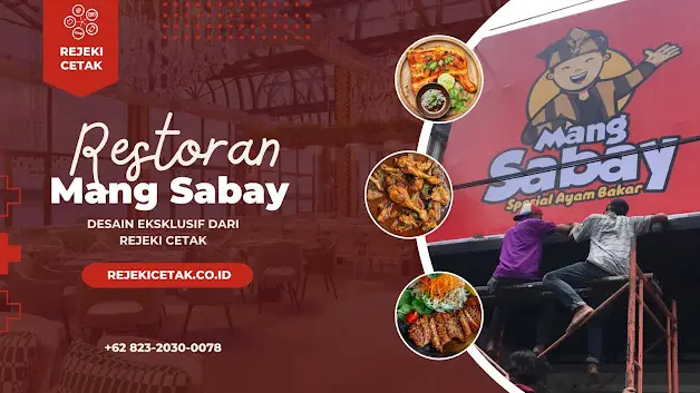 Portofolio Dekorasi Warung Ayam Bakar Mang Abay: Papan Nama, Menu, dan Banner untuk Branding Restoran 🍗🔥