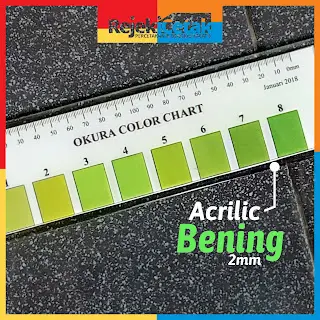 akrilik warna bening 2mm