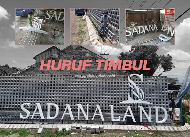 Huruf timbul untuk perumahan