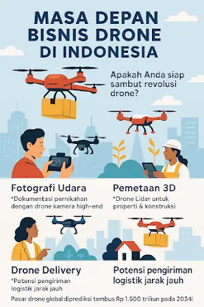 Masa Depan Bisnis Drone: Peluang Emas yang Menanti di Langit Indonesia dan Global