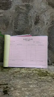 nota ncr form inventaris kendaraan kantor indomarco warna merah/pink