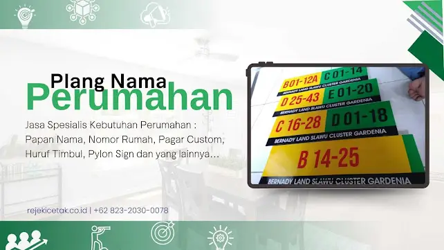 Jasa Pembuatan Plang Nama Perumahan Profesional di Jember dan Jawa Timur