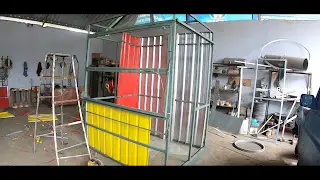 perubahan kerangka dan desain ulang rombong