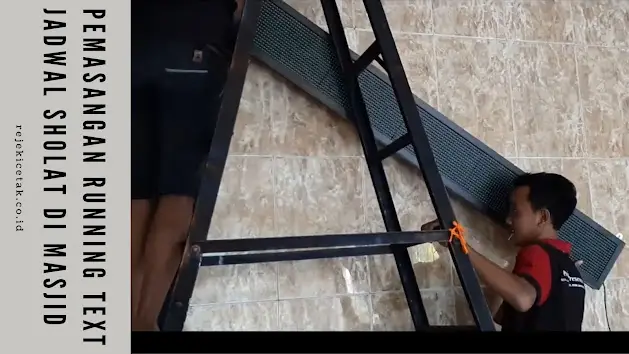 🕌 Jasa Pembuatan & Pemasangan Jadwal Sholat Berkualitas dari Rejeki Cetak Jember