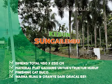 Portofolio Rejeki Cetak: Membingkai Identitas Kebun Sungailembu dalam Huruf Timbul Elegan