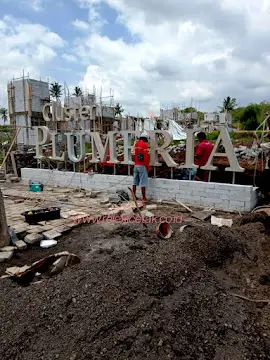 Contoh Huruf Timbul Besar Untuk Perumahan Baru