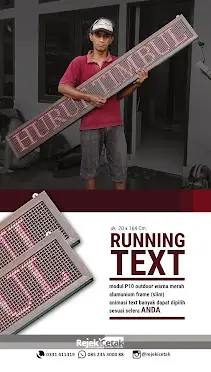 Jasa Pemesanan Running Text Jember dan Jasa Instalasi Tulisan Berjalan Jember