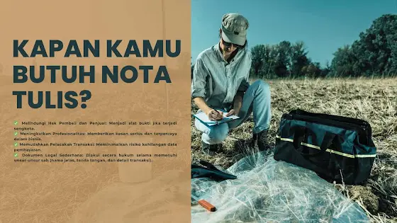 Kapan Kamu Butuh Nota Tulis? Pahami ini