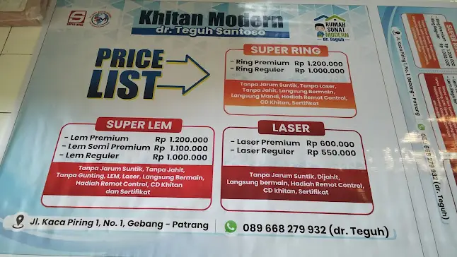 🎉 Banner Khitan Modern dr. Teguh Santoso – Inovasi Cetak yang Menarik dan Profesional! 🖼️