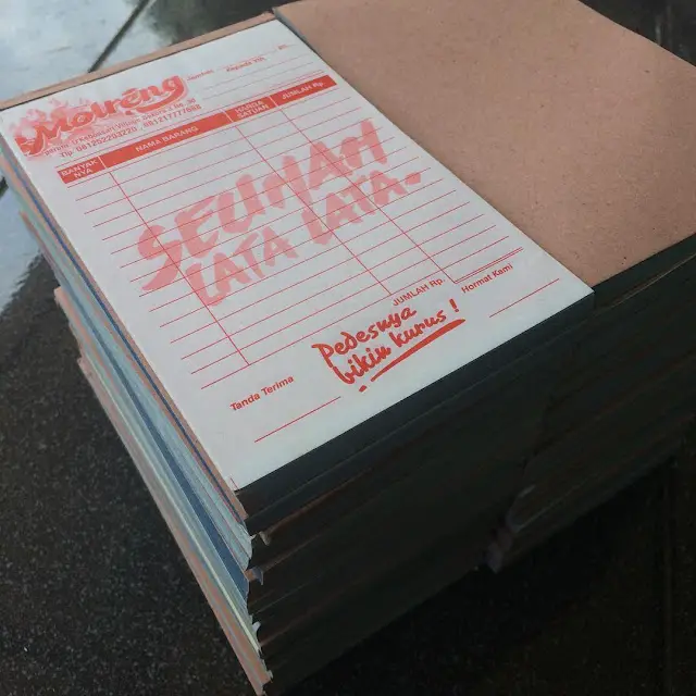 Apa yang di maksud NOTA NCR? apakah bisa untuk nota jualan online?