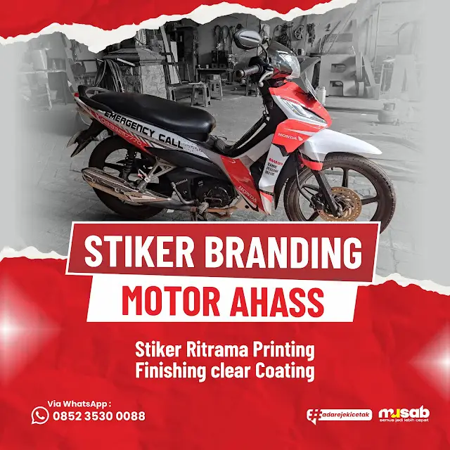 Stiker Branding AHASS Motor: Solusi Efektif Promosi Bengkel Anda