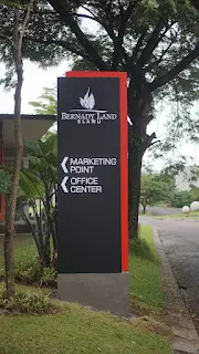 pylon sign marketing point perumahan
