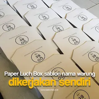 pesan sablon box kemasan, Luchbox sablon terdekat milik kobe - Kalisat